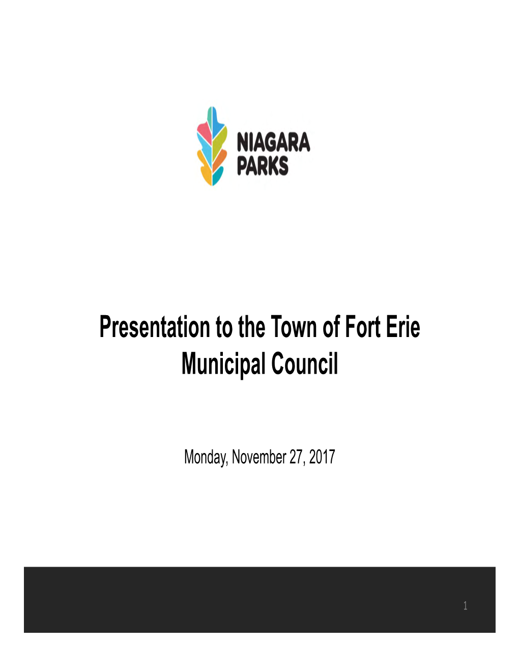 Presentation to the Town of Fort Erie Municipal Council