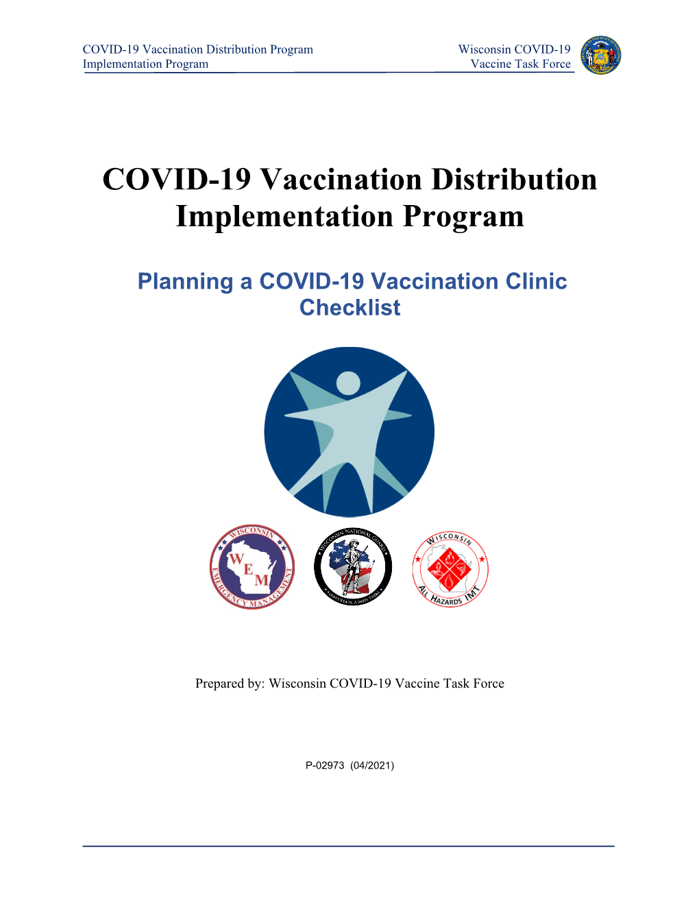 Planning a COVID-19 Vaccination Clinic Checklist, P-02973