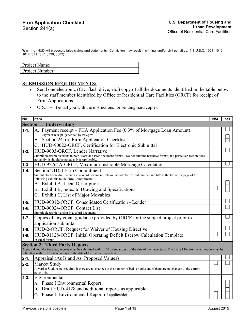 Submission Requirements