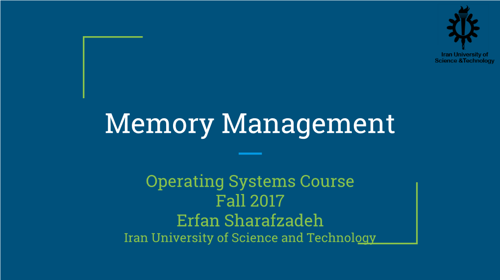 Memory Management