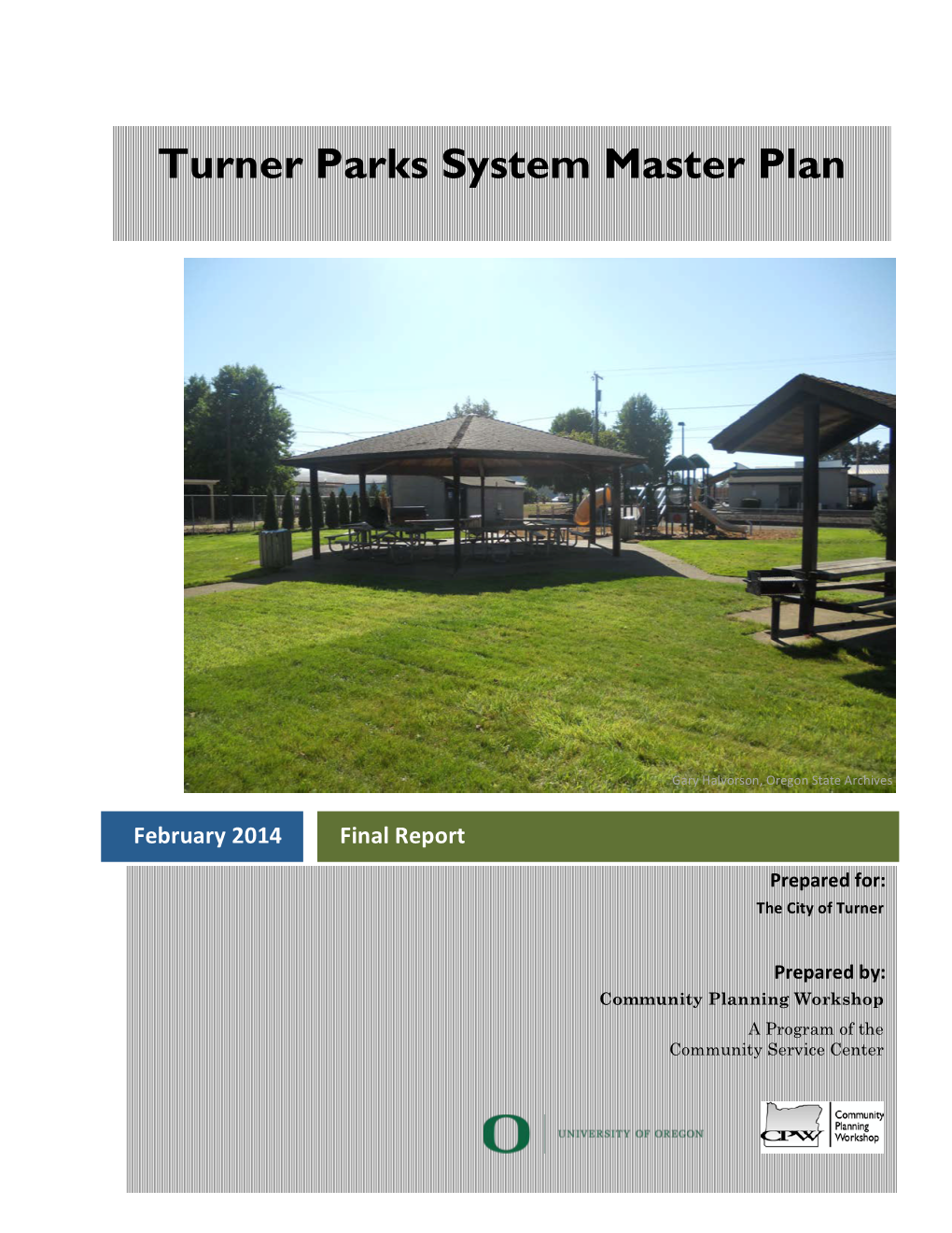 Turner Parks System Master Plan