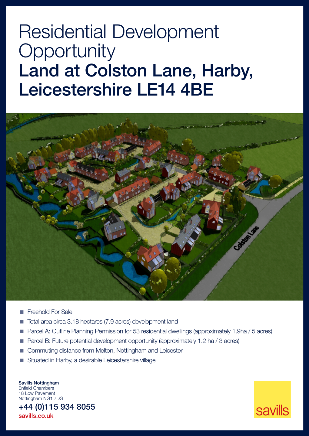 Land at Colston Lane, Harby, Leicestershire LE14 4BE