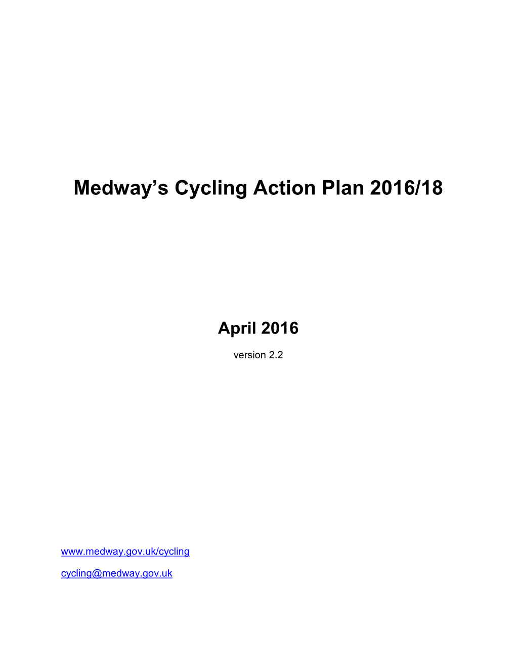 Download Cycling Action Plan