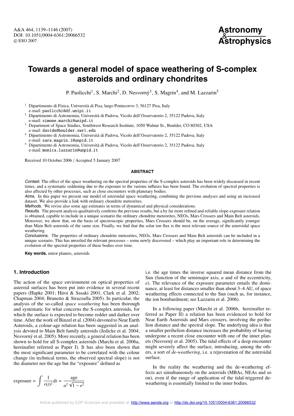 Towards a General Model of Space Weathering of S-Complex Asteroids and Ordinary Chondrites