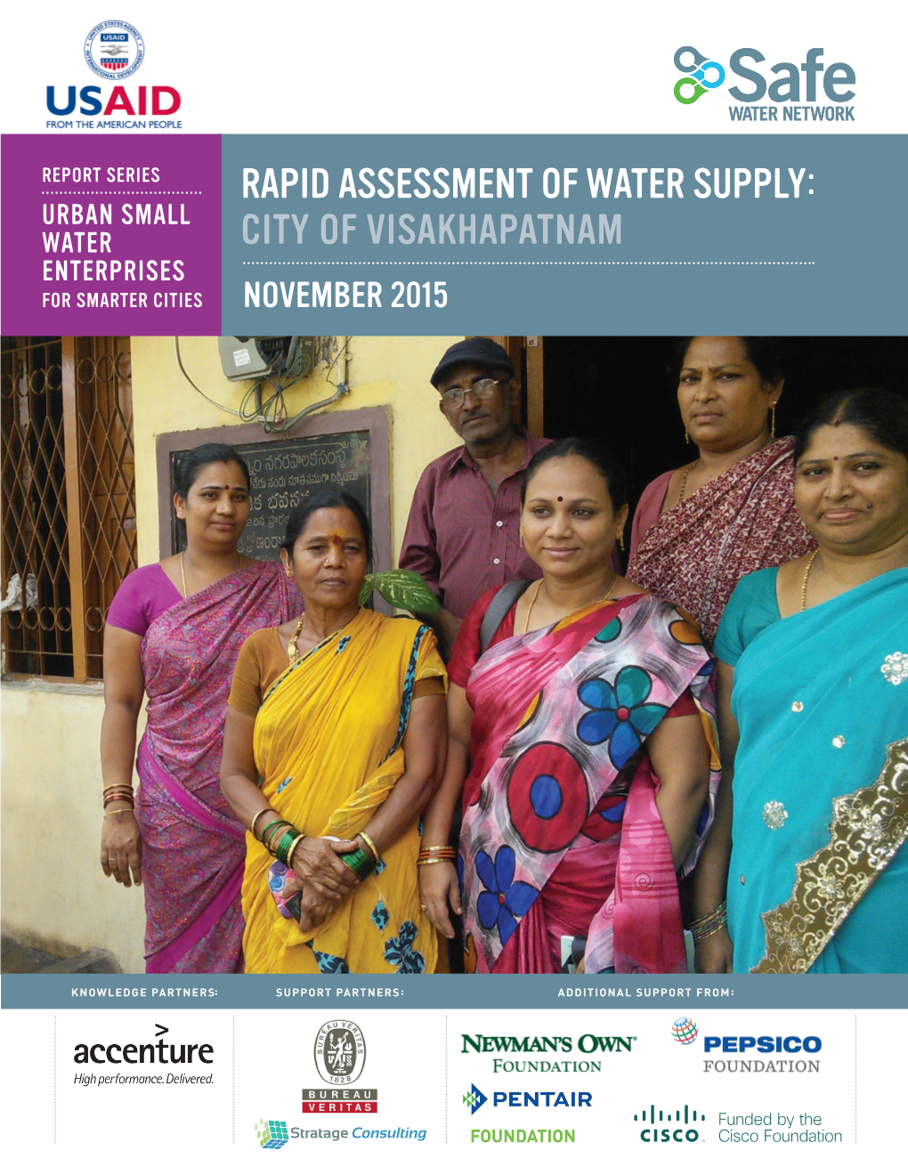 Rapid Assessment of Water Supply: Urban Small Water City of Visakhapatnam Enterprises for Smarter Cities November 2015