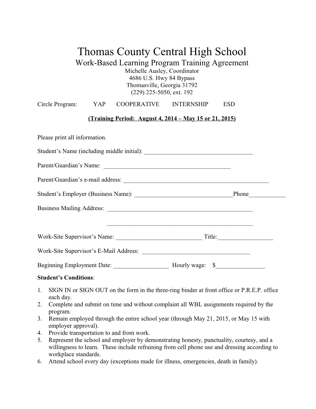 Thomas County Central High School