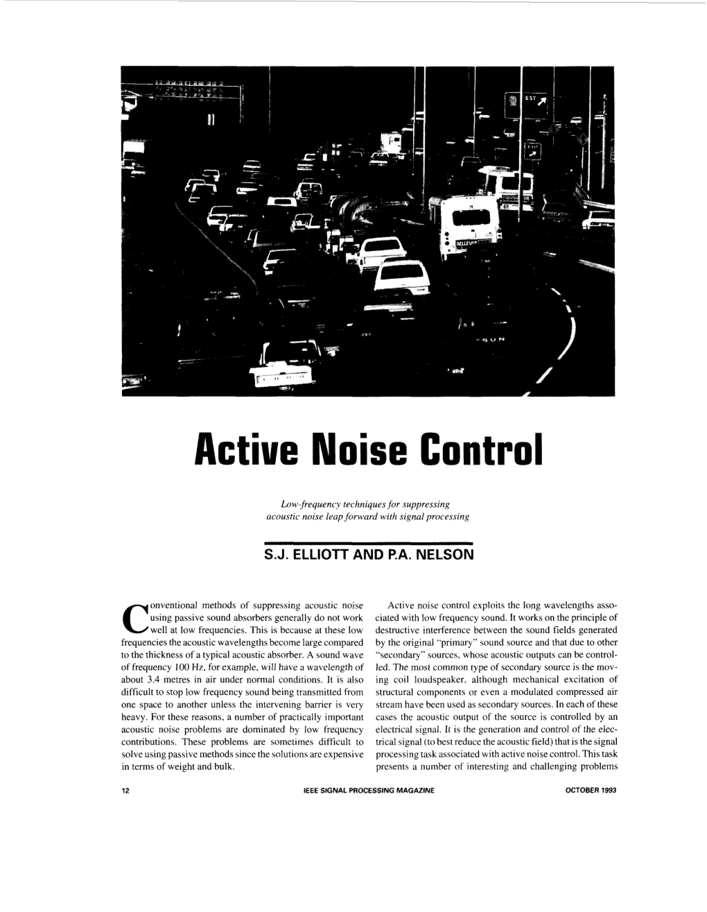 Active Noise Control