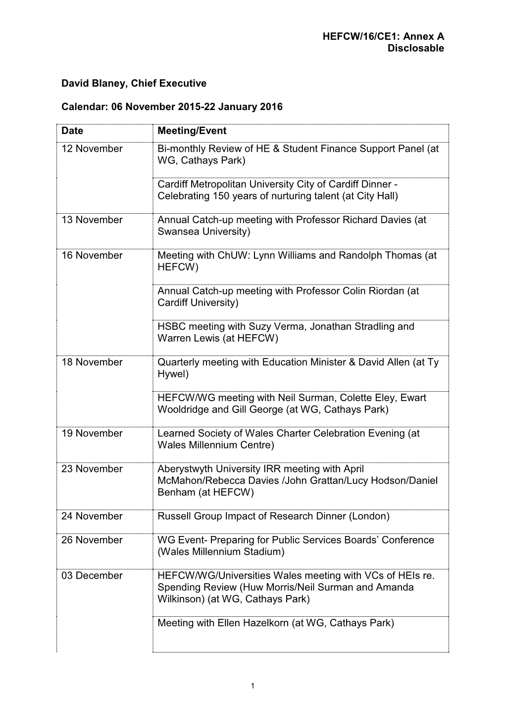 16 CE1 Information Annex a CE Calendar