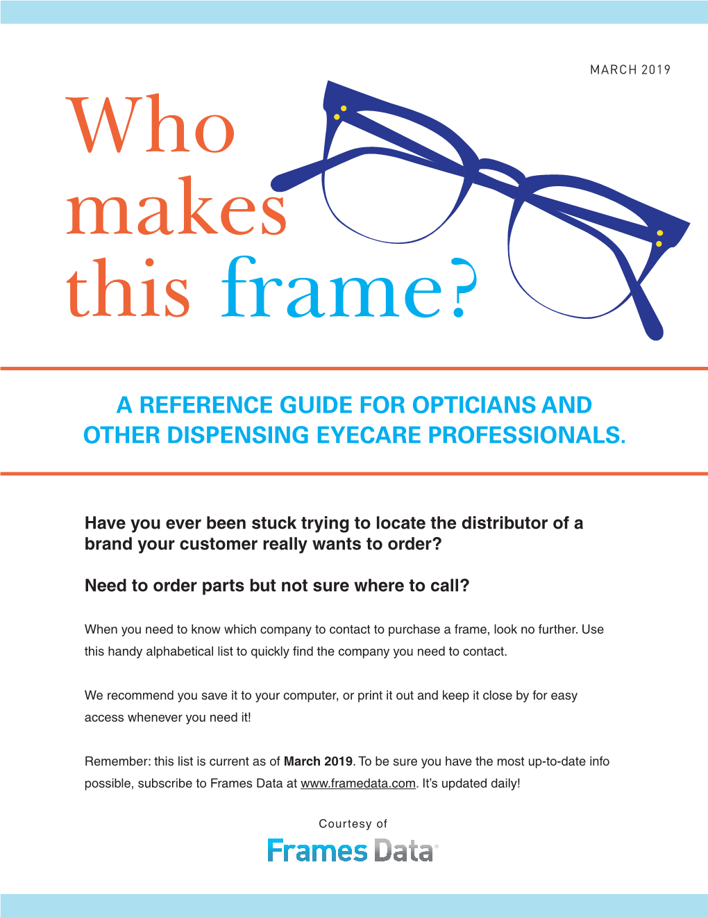 A Reference Guide for Opticians and Other Dispensing Eyecare Professionals