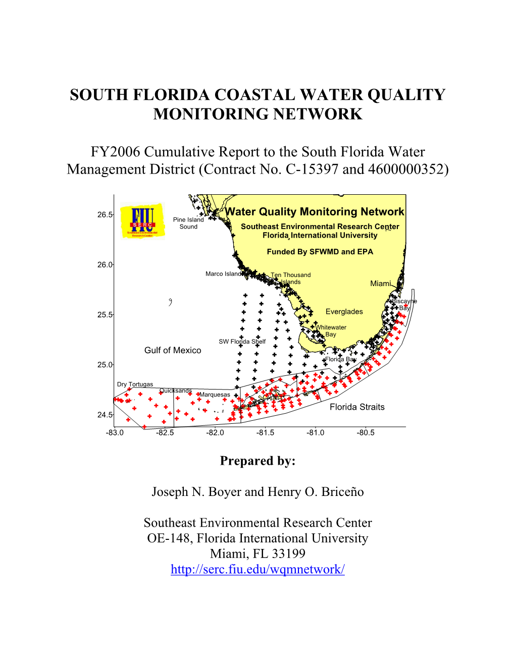 South Florida Coastal Water Quality Monitoring Network