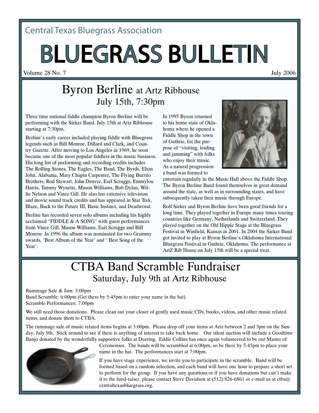 BLUEGRASS BULLETIN Volume 28 No