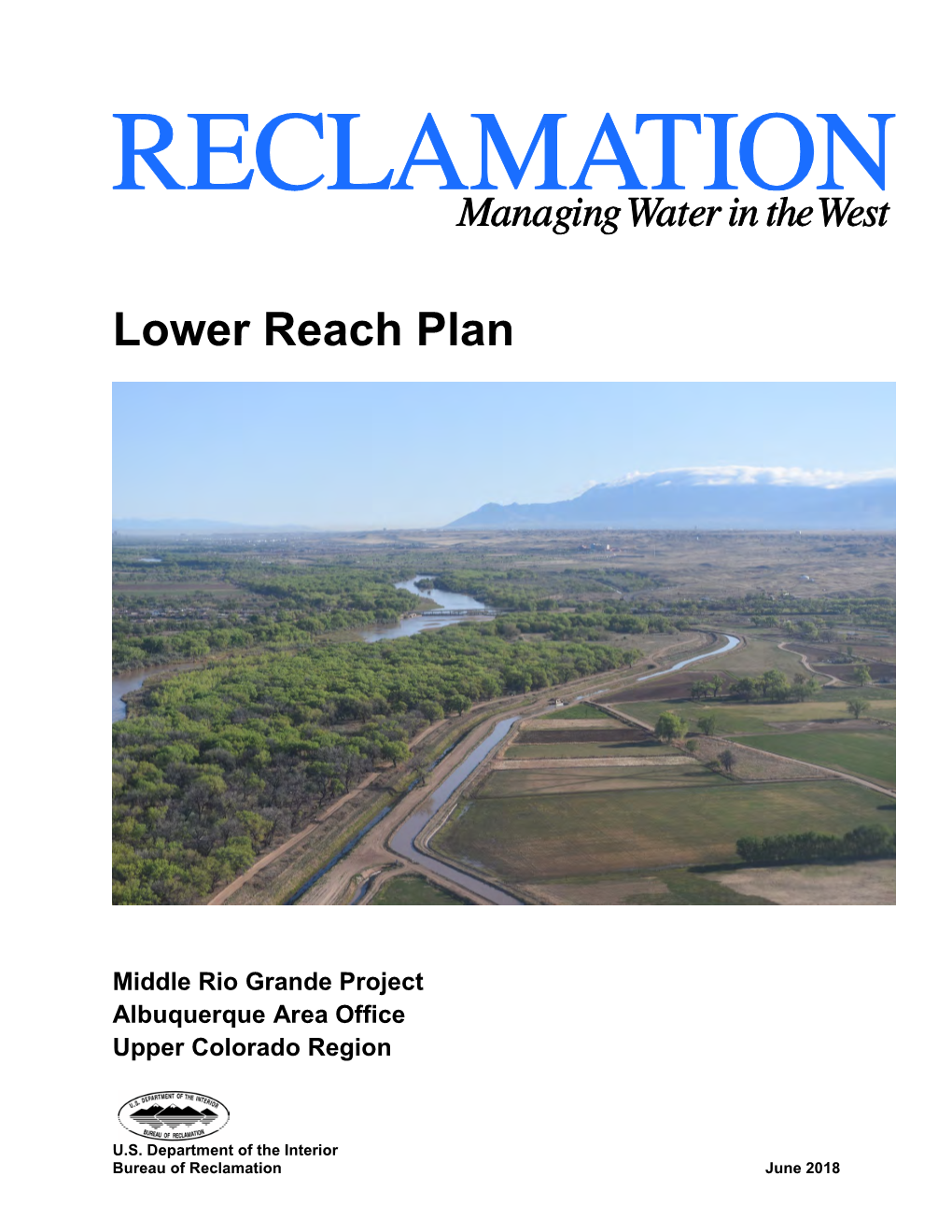 Lower Reach Plan for the Middle Rio Grande