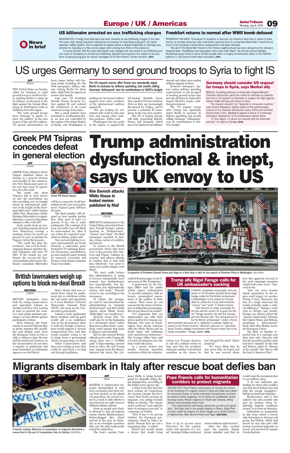 Trump Administration Dysfunctional & Inept, Says UK Envoy to US