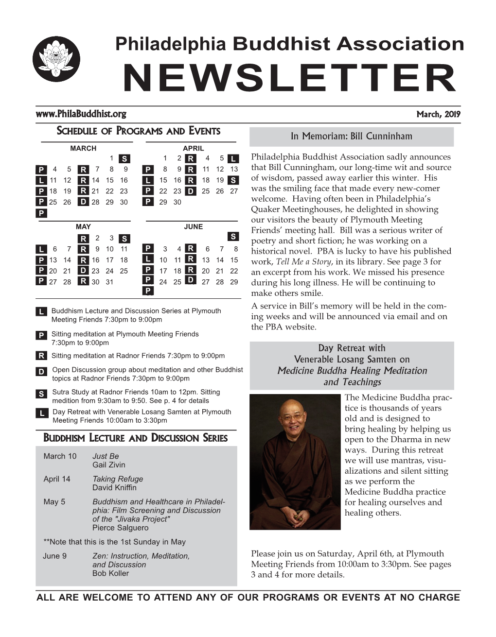 March 2019 Newsletter