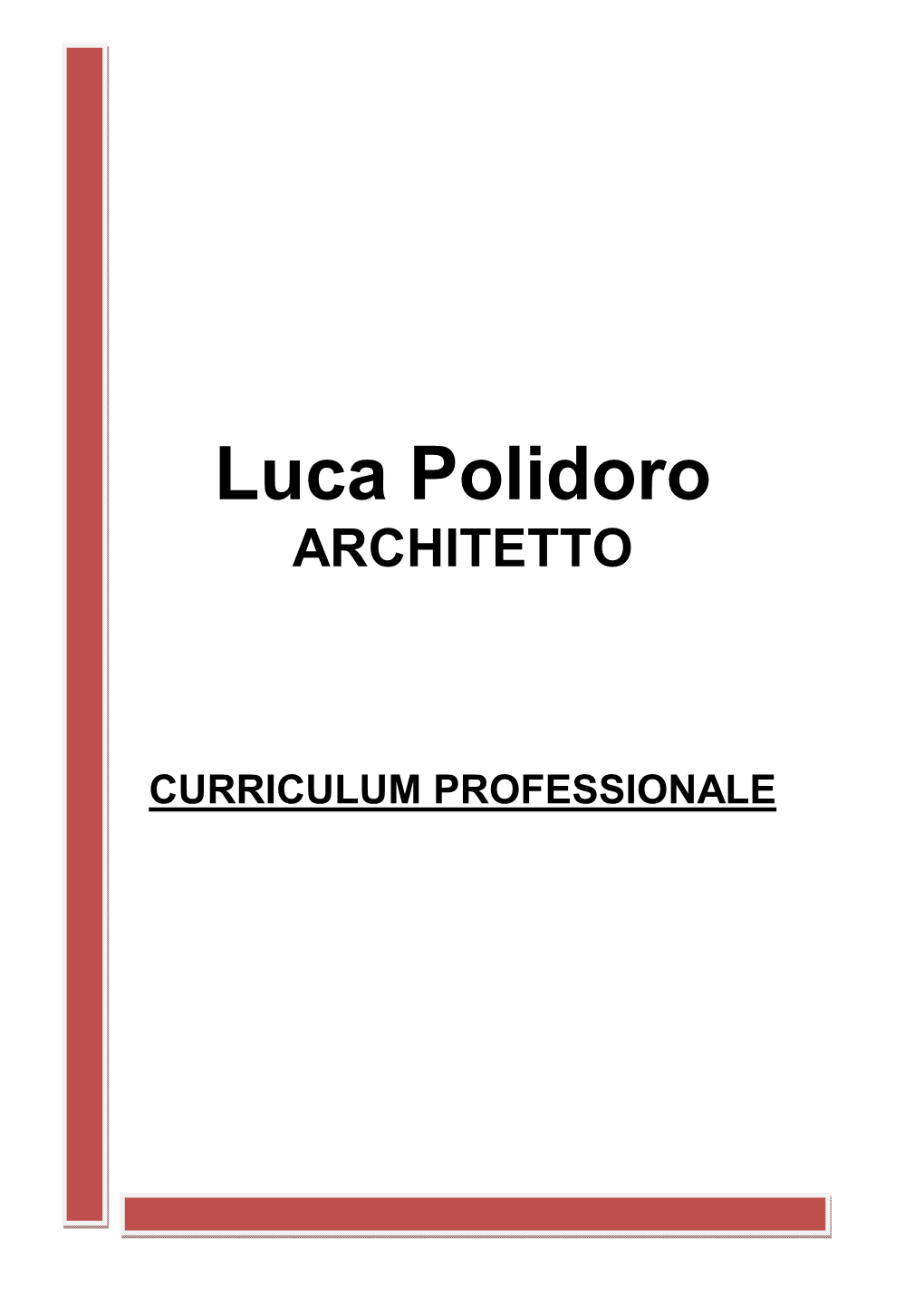 Luca Polidoro ARCHITETTO