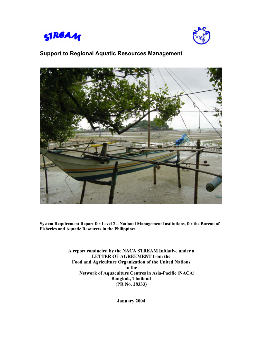 Support to Regional Aquatic Resources Management