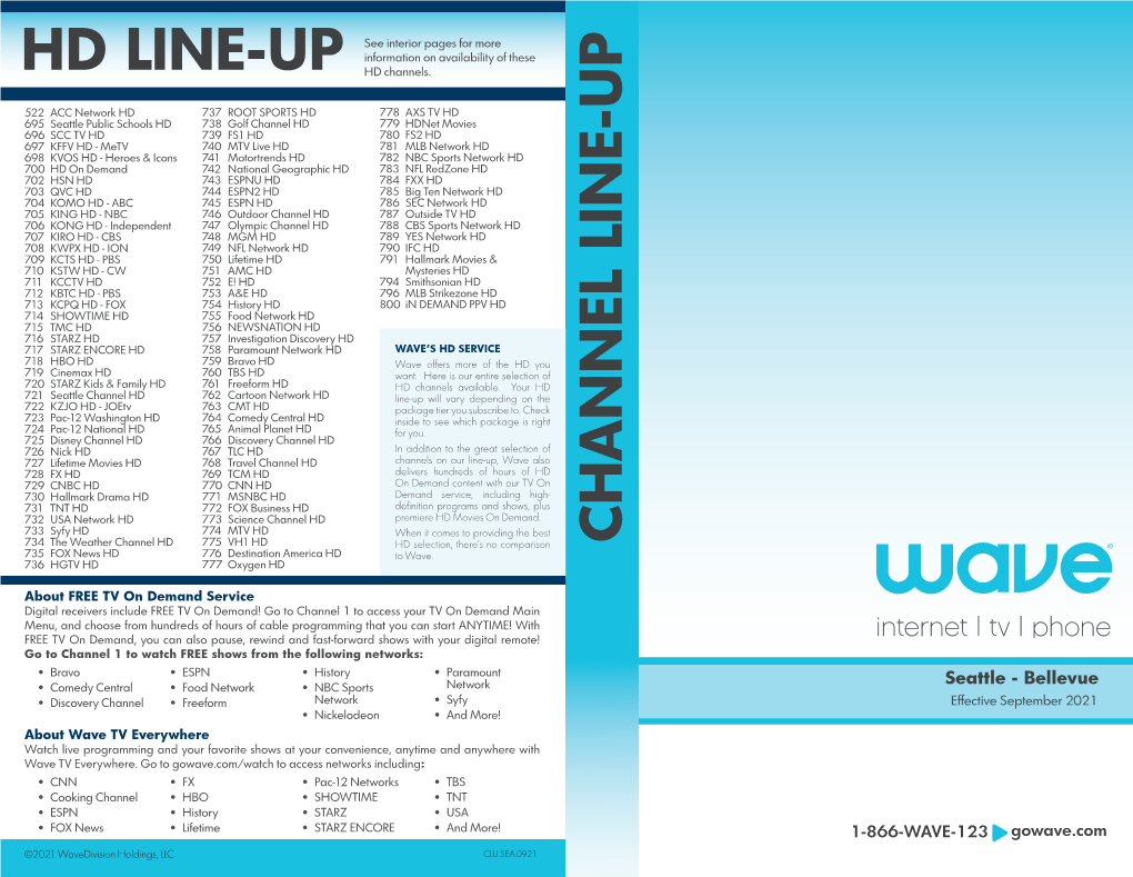 Cha N N El Lin E-U P Hd Line-Up