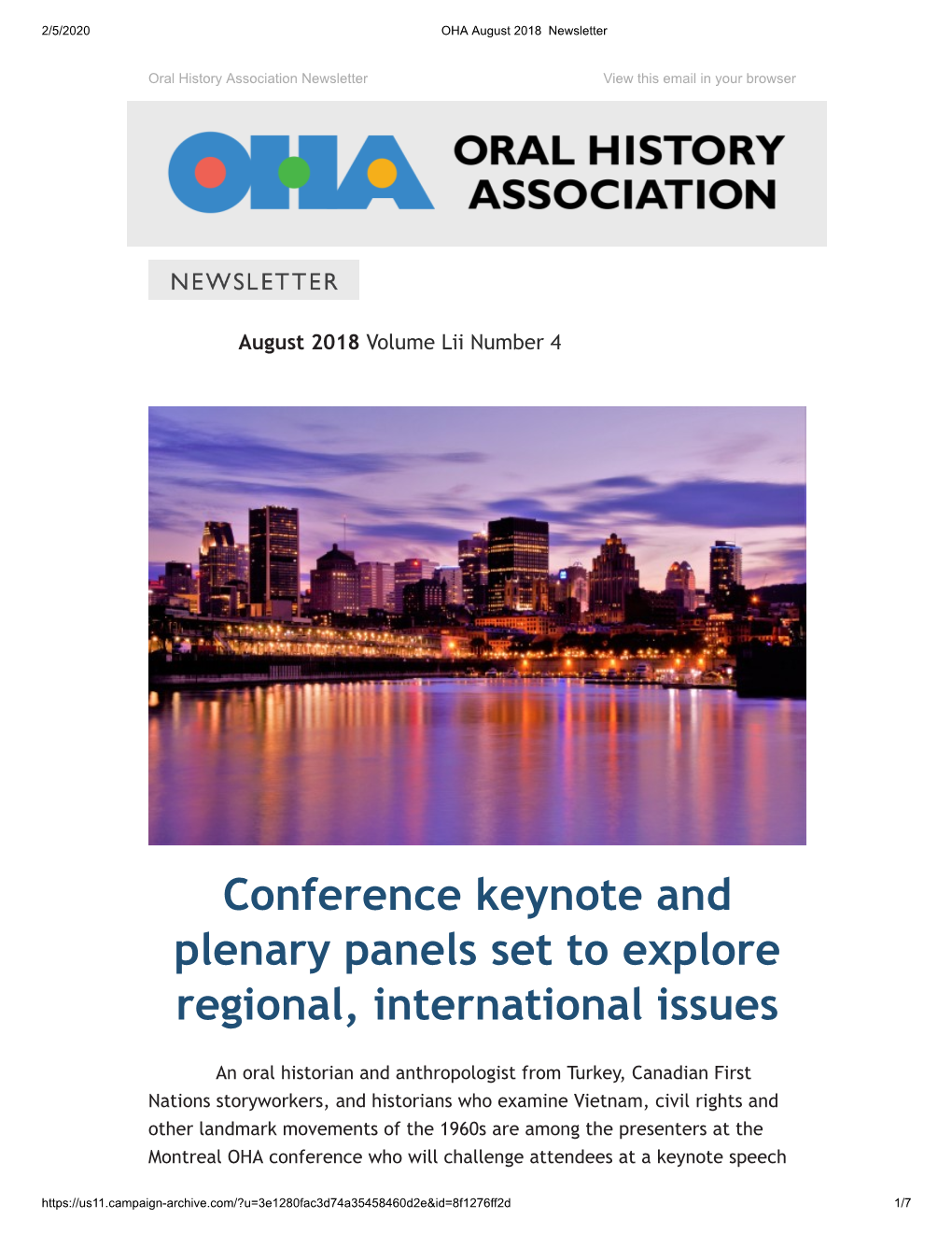 Conference Keynote and Plenary Panels Set to Explore Regional, International Issues