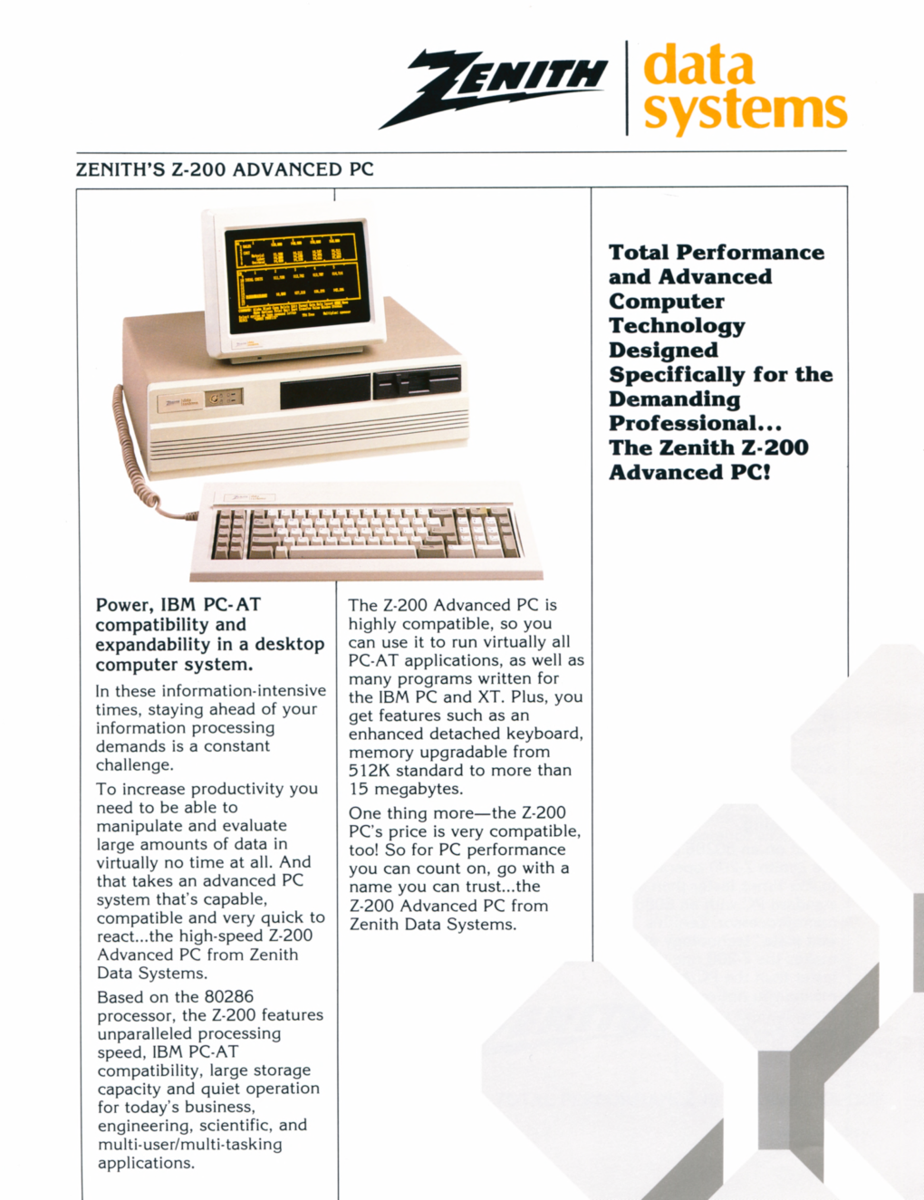 Zenith Z-148 Z-158 Z-200 Desktops.Pdf