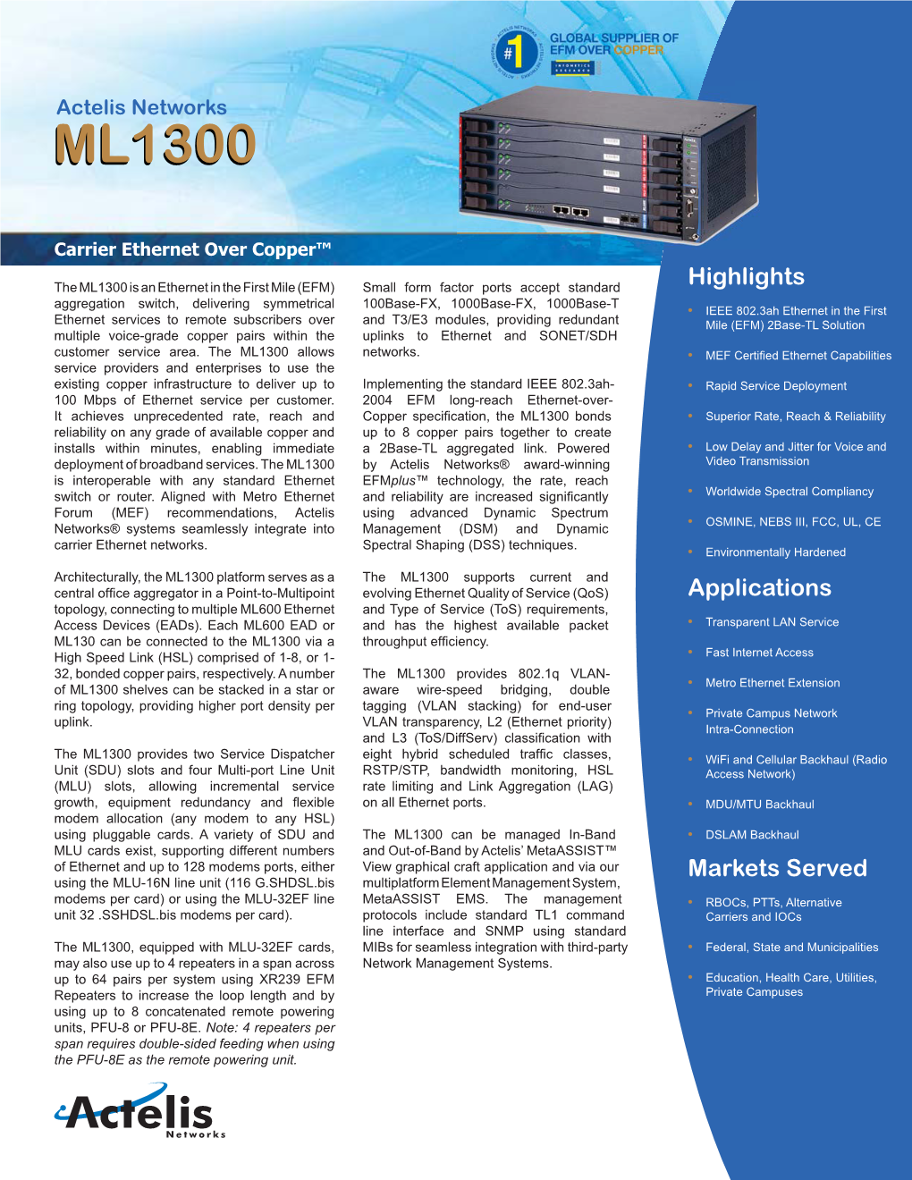 Actelis Networks ML1300