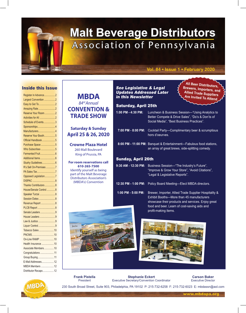 Malt Beverage Distributors Association of Pennsylvania