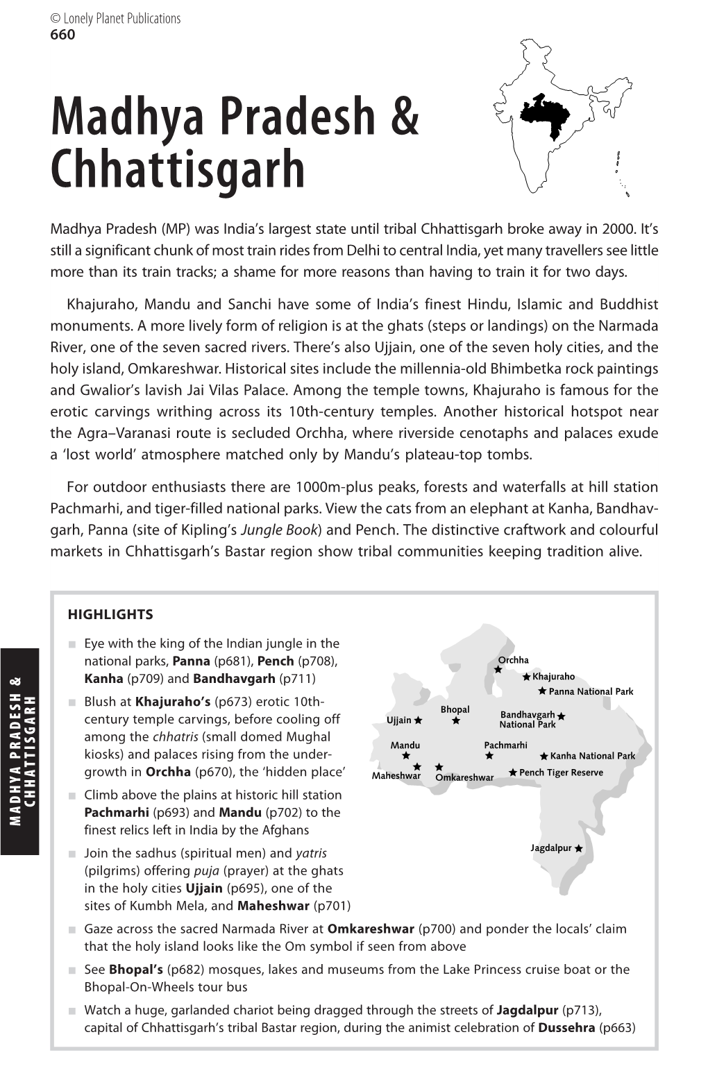 Madhya Pradesh & Chhattisgarh