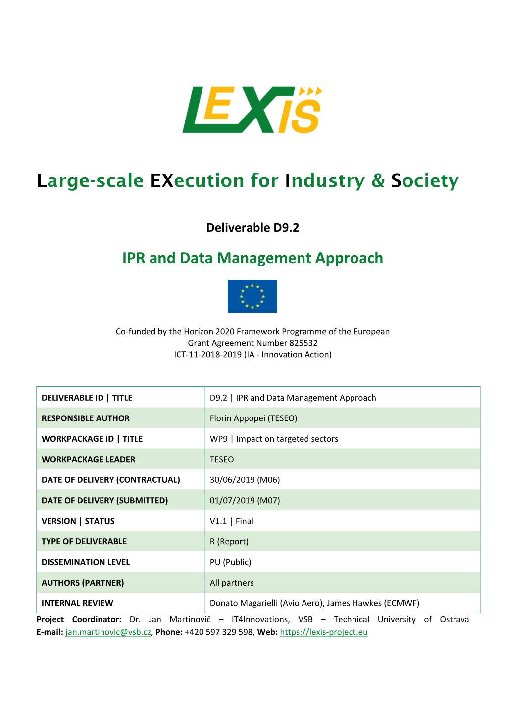 LEXIS Deliverable D9.2