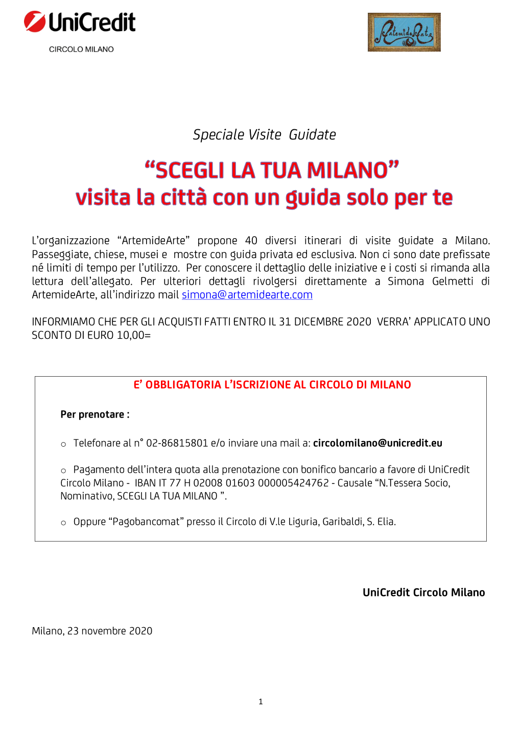 Le Visite Guidate a Milano Di Artemidearte