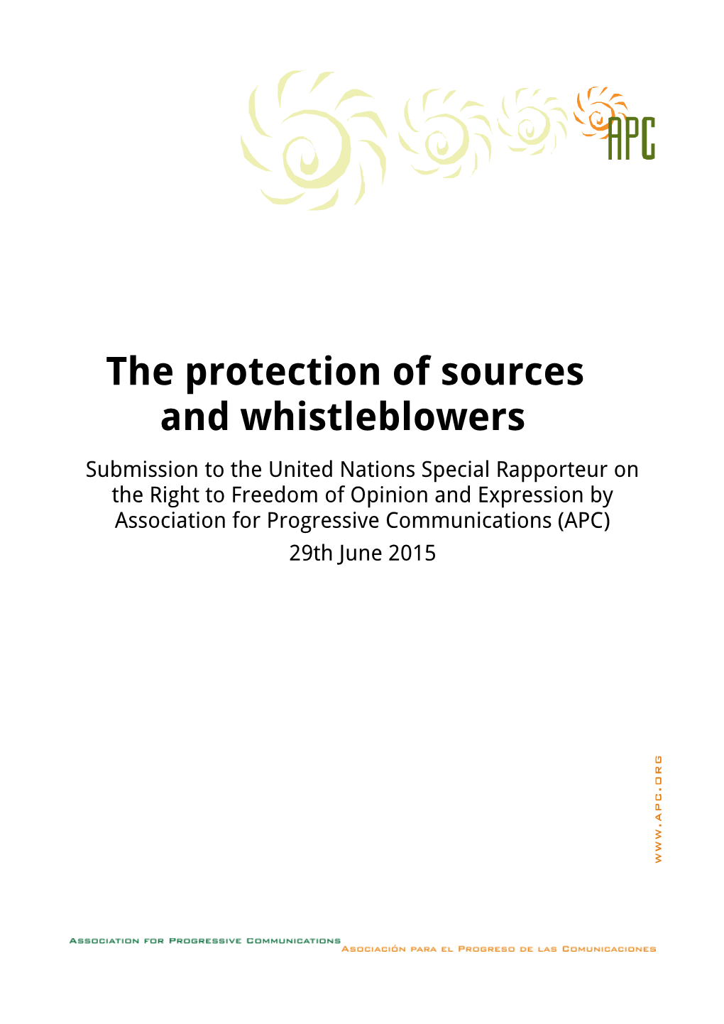 The Protection of Sources and Whistleblowers