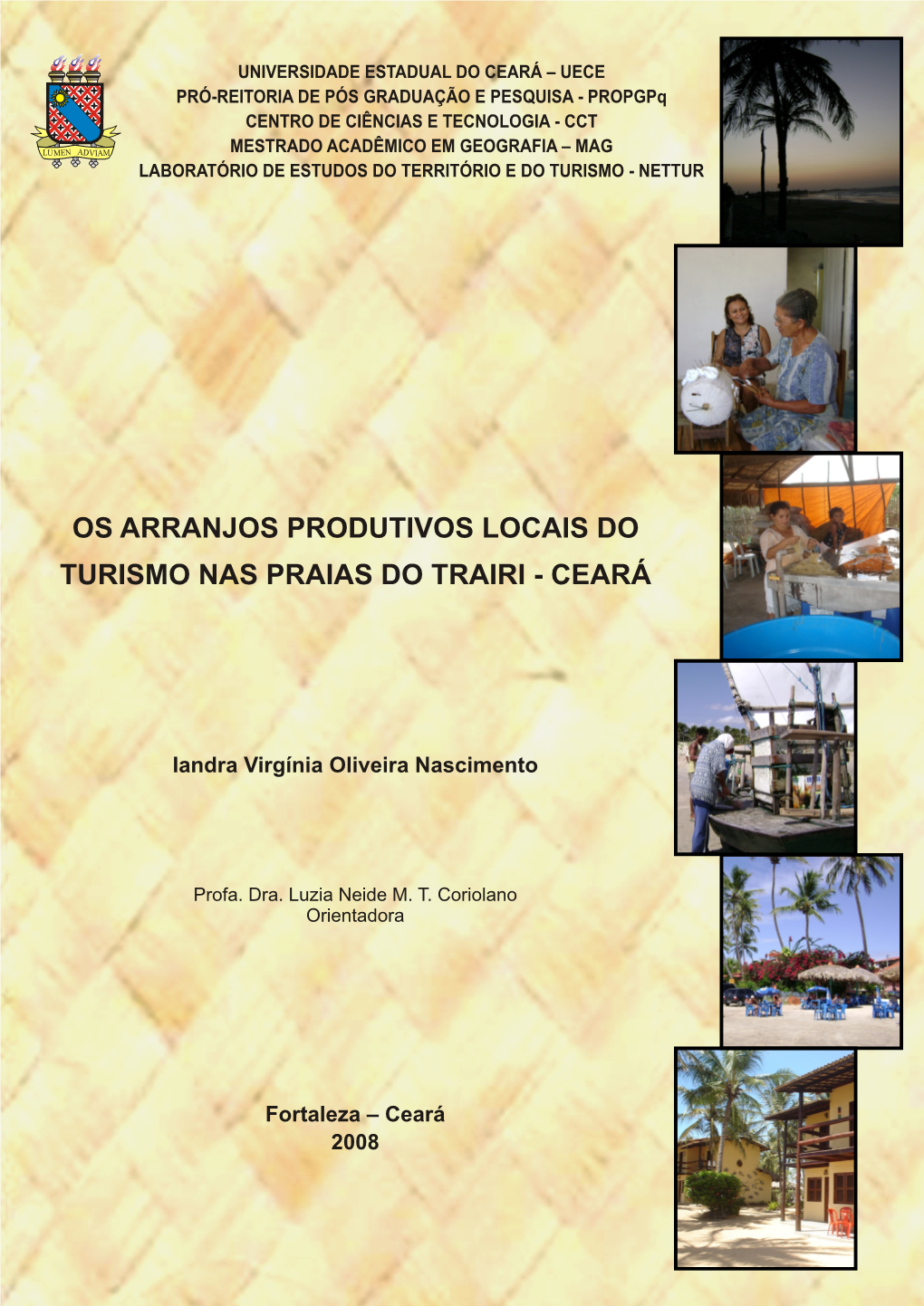 Os Arranjos Produtivos Locais Do Turismo Nas Praias Do Trairi - Ceará