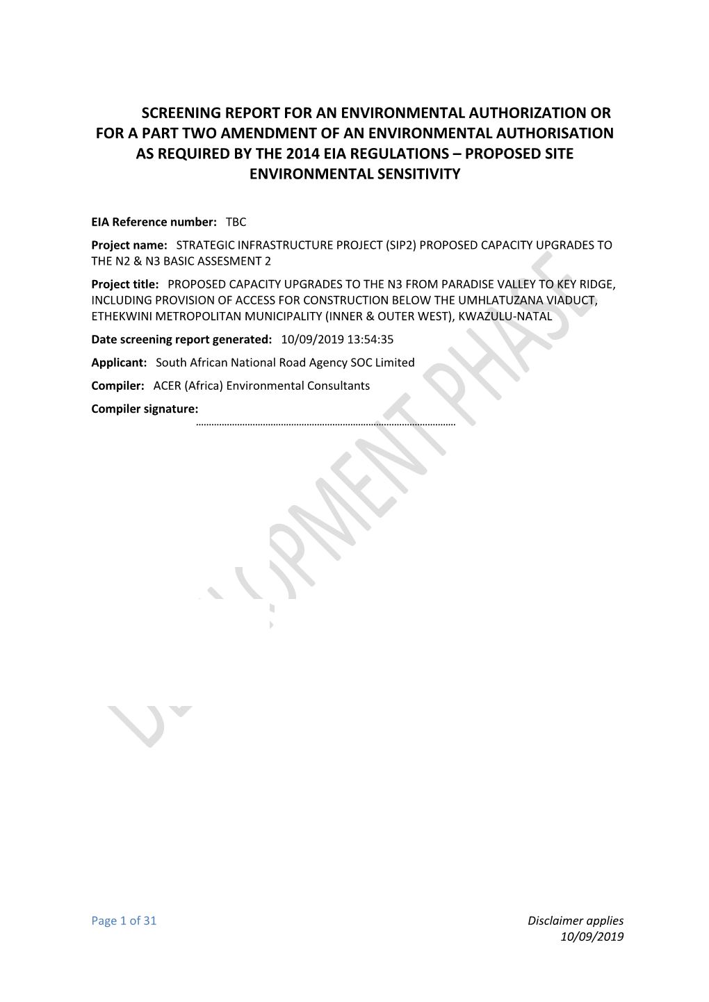 H2b BA2 Screening Report.Pdf