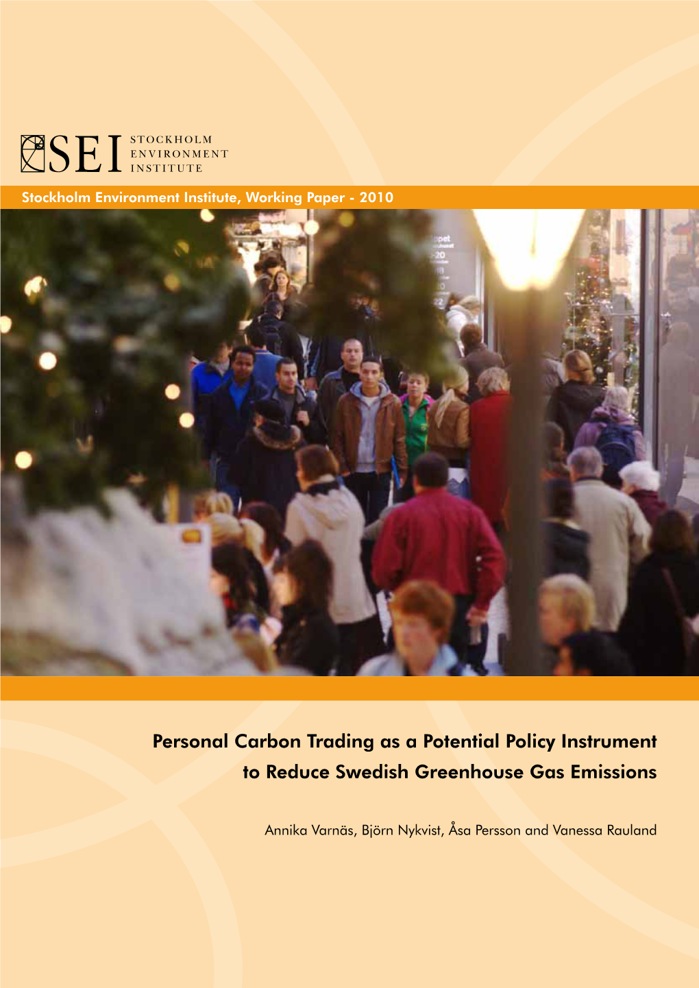 Personal Carbon Trading As a Potential Policy Instrument to Reduce Swedish Greenhouse Gas Emissions