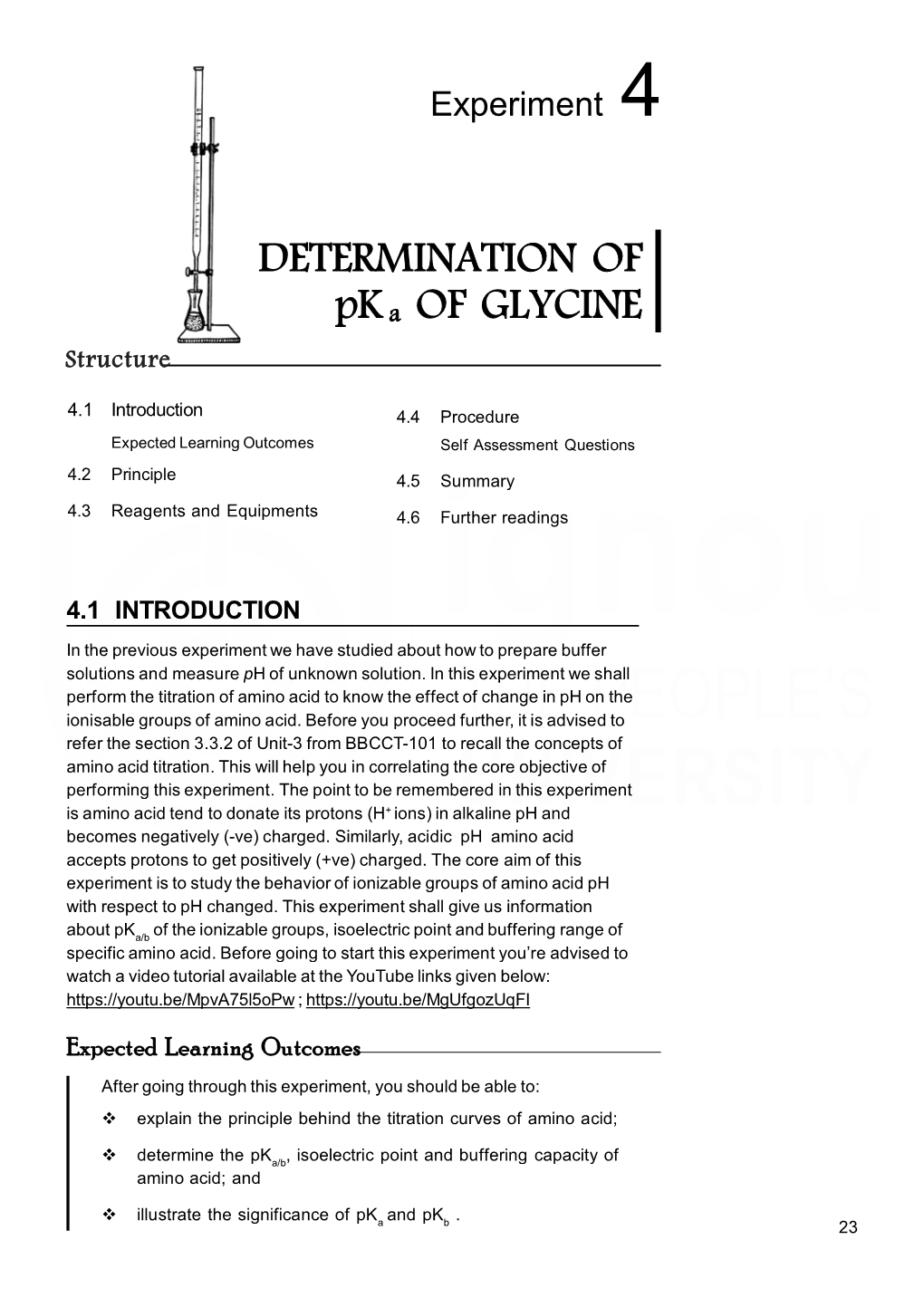 Determination of Pka of Glycine