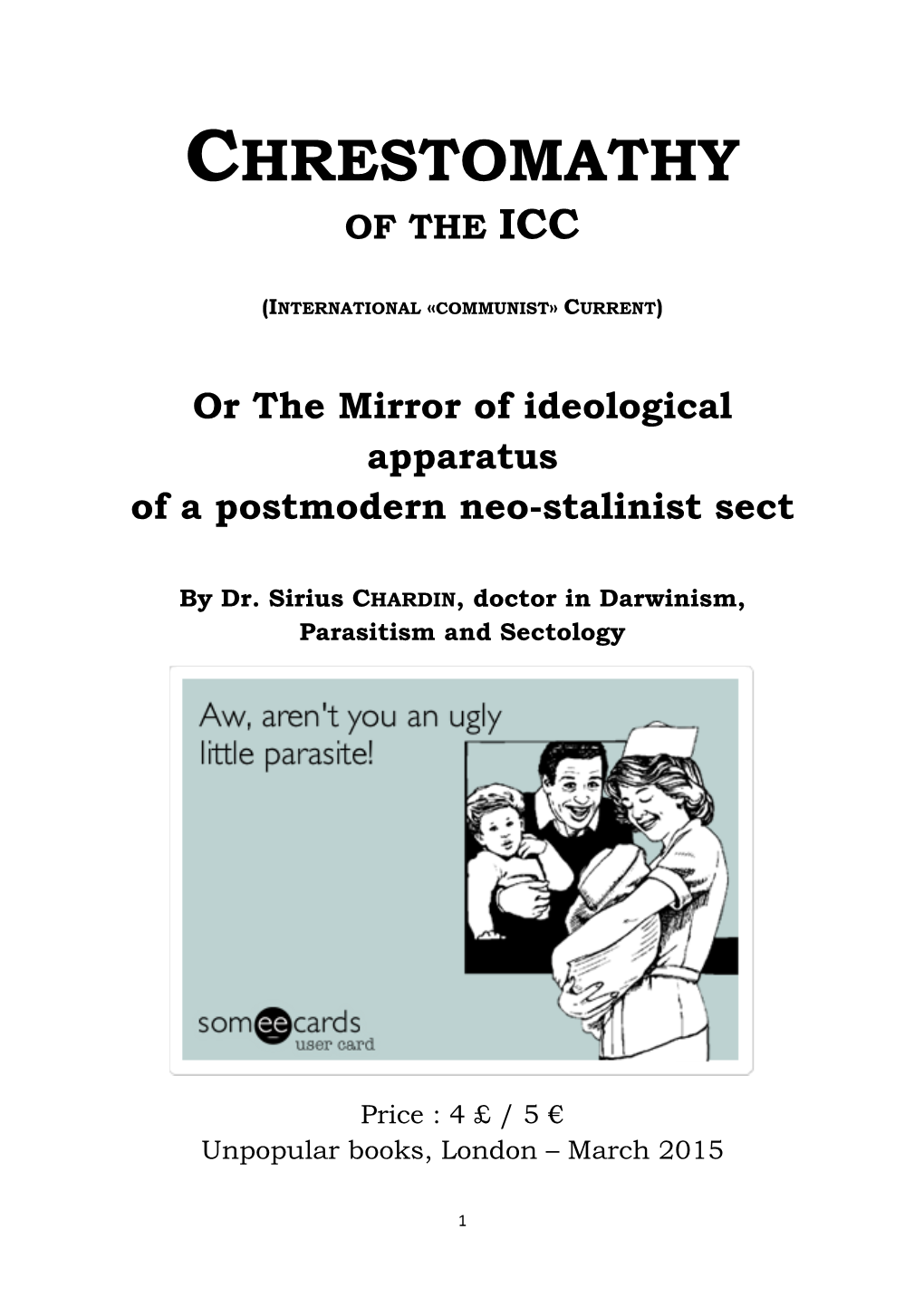 Chrestomathy of the Icc
