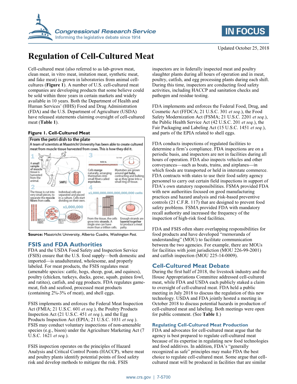 Regulation of Cell-Cultured Meat