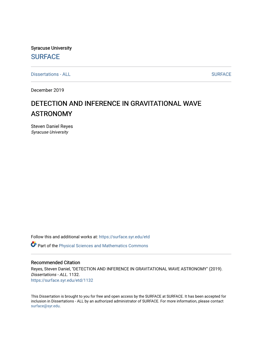 Detection and Inference in Gravitational Wave Astronomy