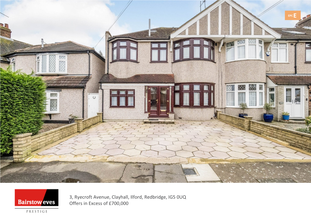 3, Ryecroft Avenue, Clayhall, Ilford, Redbridge, IG5 0UQ Offers in Excess of £700,000