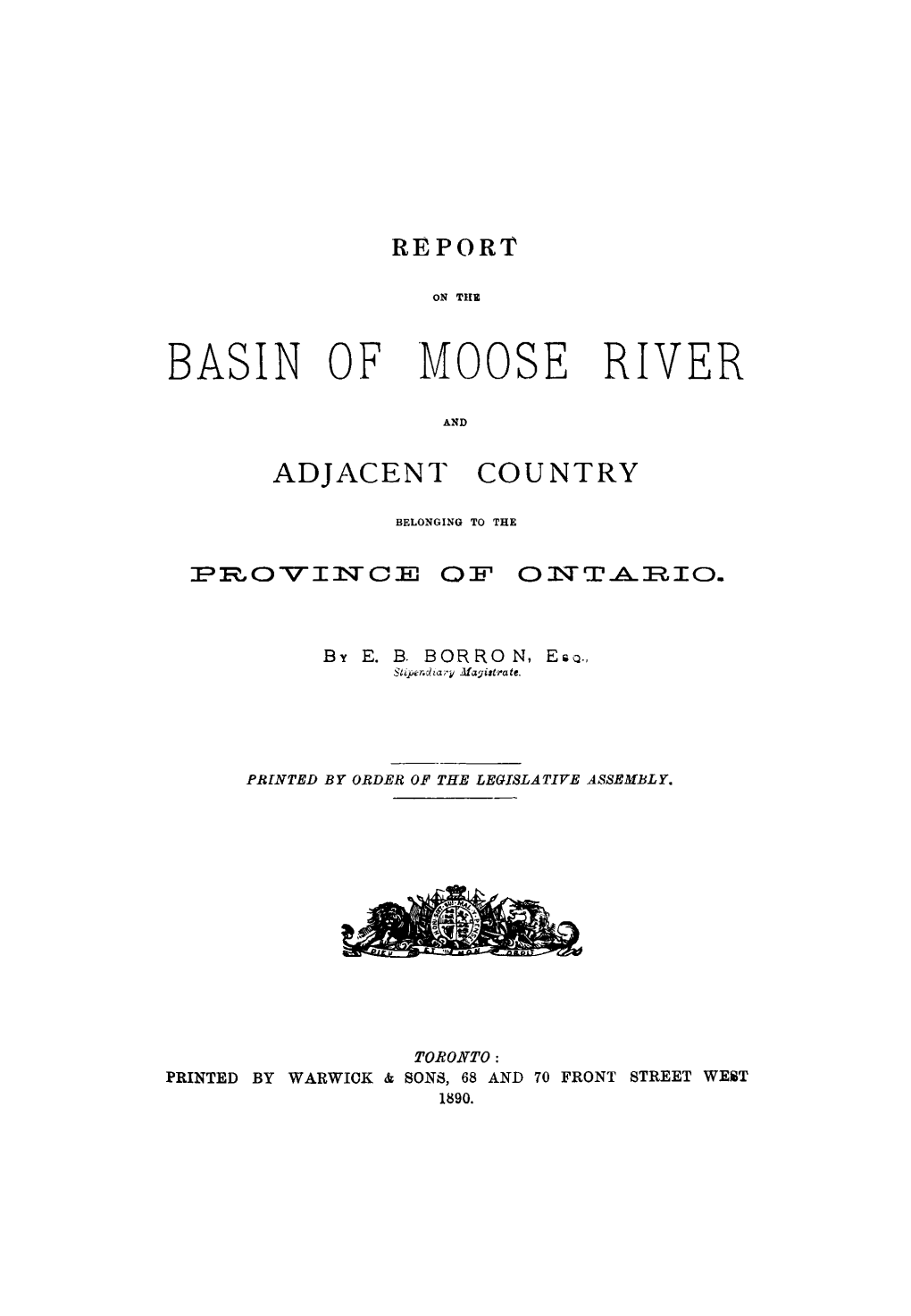 Basin of ·Moose River