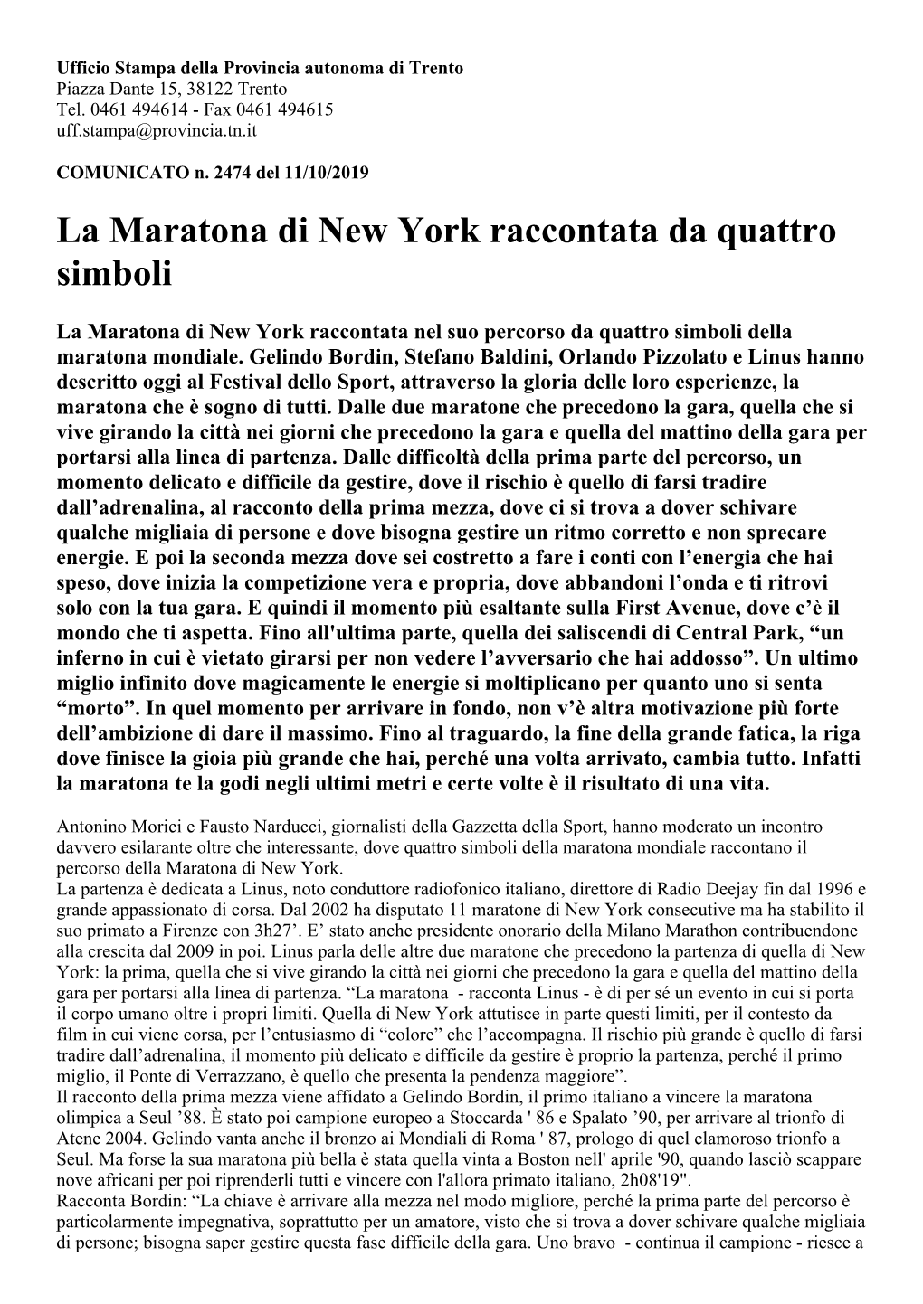 La Maratona Di New York Raccontata Da Quattro Simboli