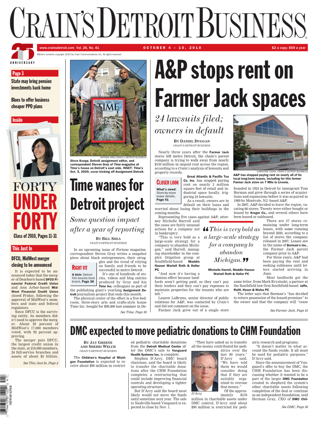 A&P Stops Rent on Farmer Jack Spaces