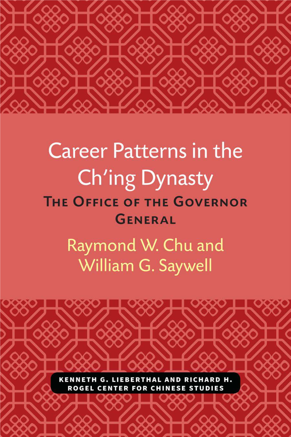 Career Patterns in the Ch'ing Dynasty