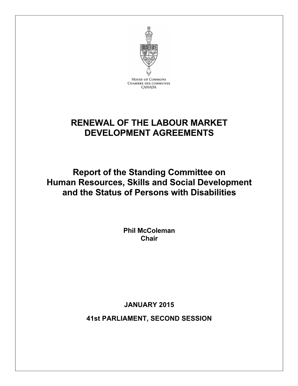 Labour Market Development Agreements