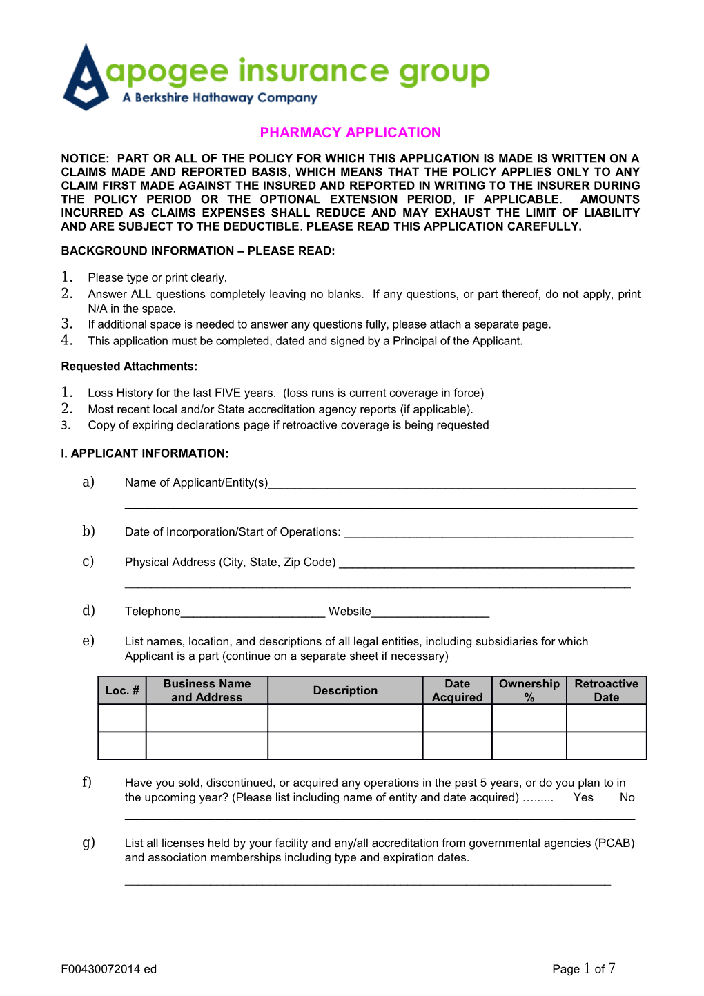 Pharmacy Application