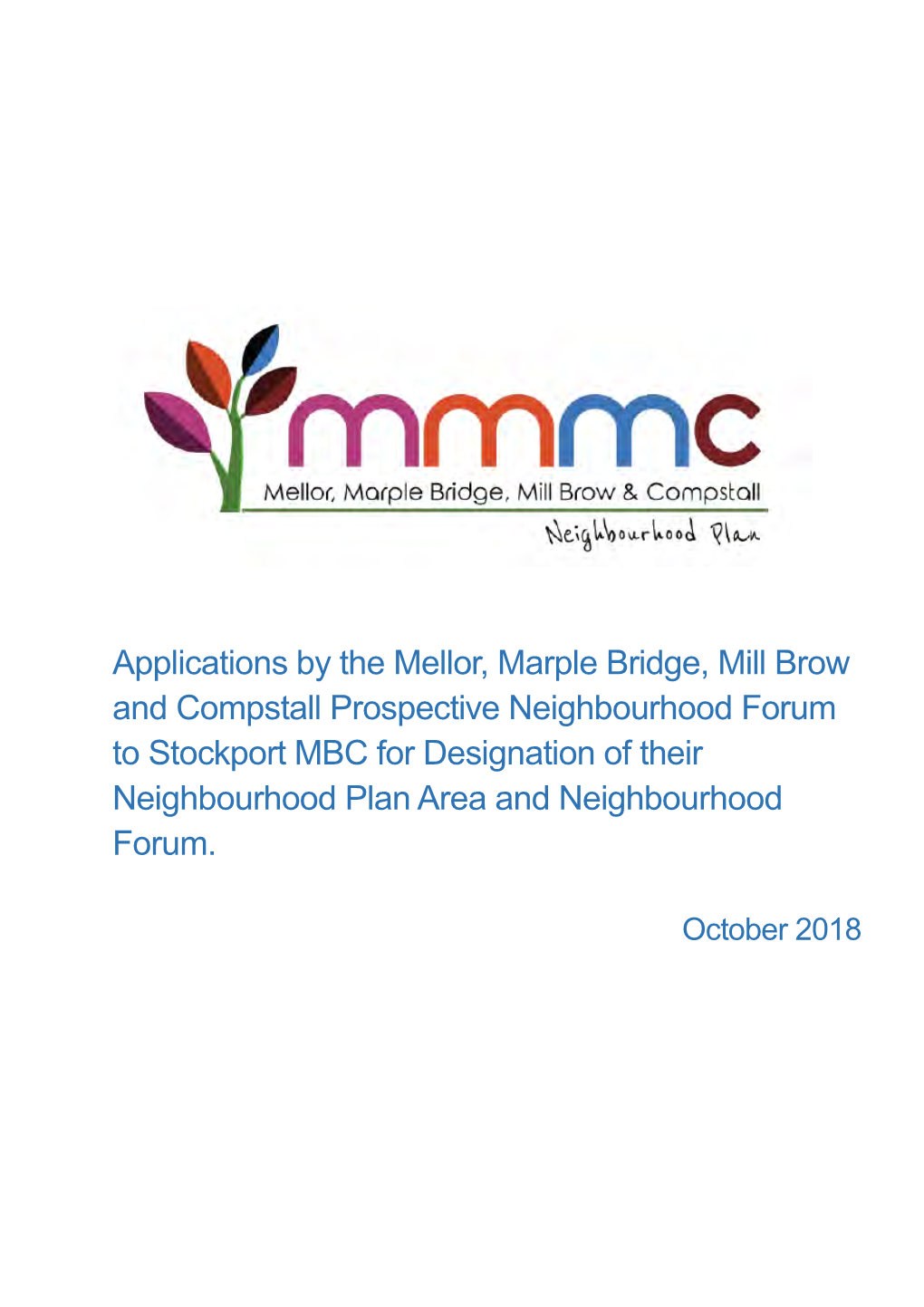 Mellor, Marple Bridge, Mill Brow and Compstall Neighbourhood Plan Area”