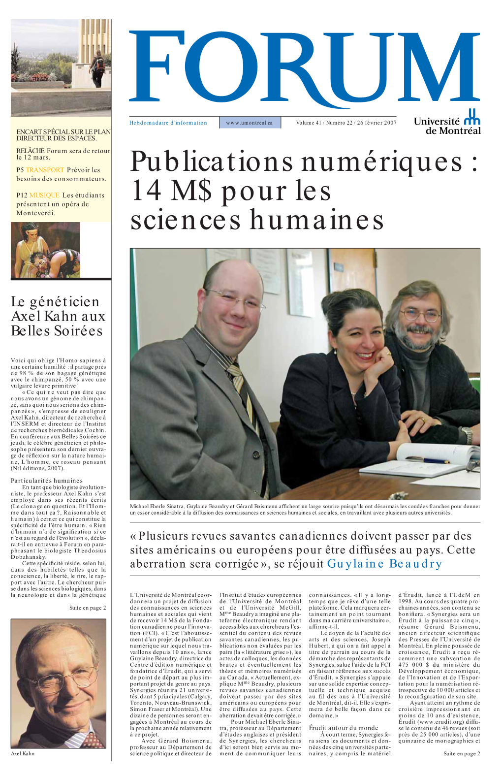 Publications Numériques : 14 M$ Pour Les Sciences Humaines