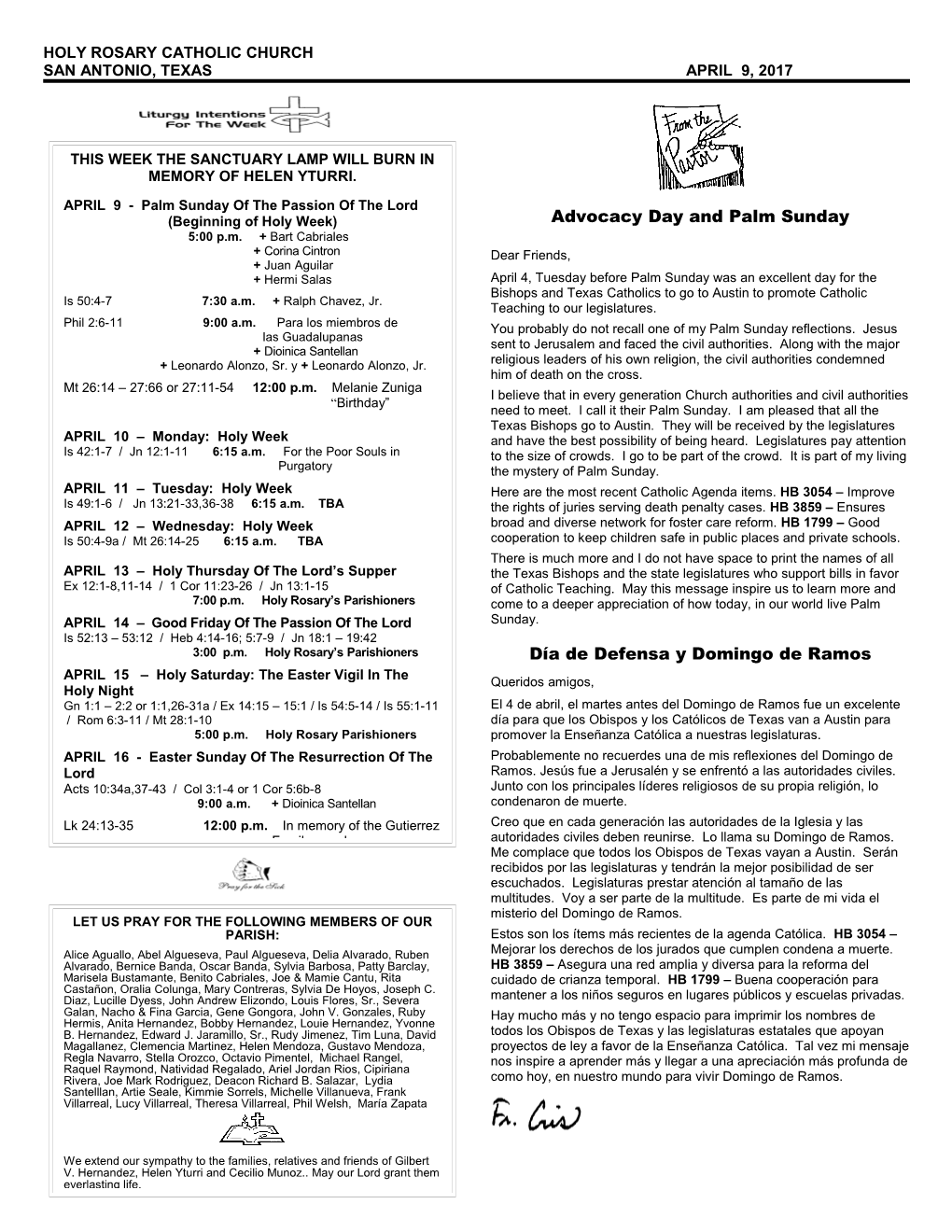 Scripture Readings for the Week of the Trinity s7