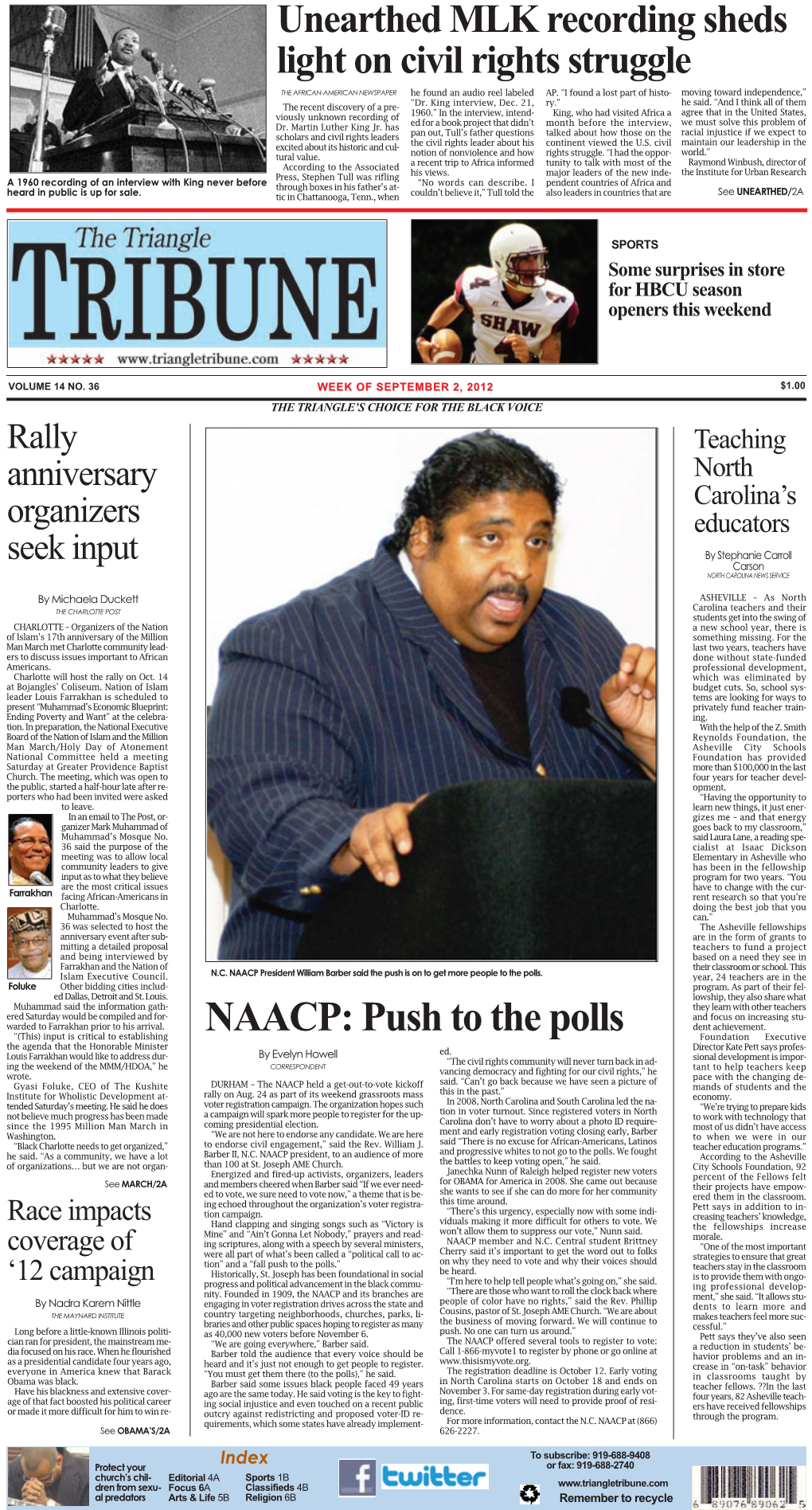 NAACP: Push to the Polls Dent Achievement