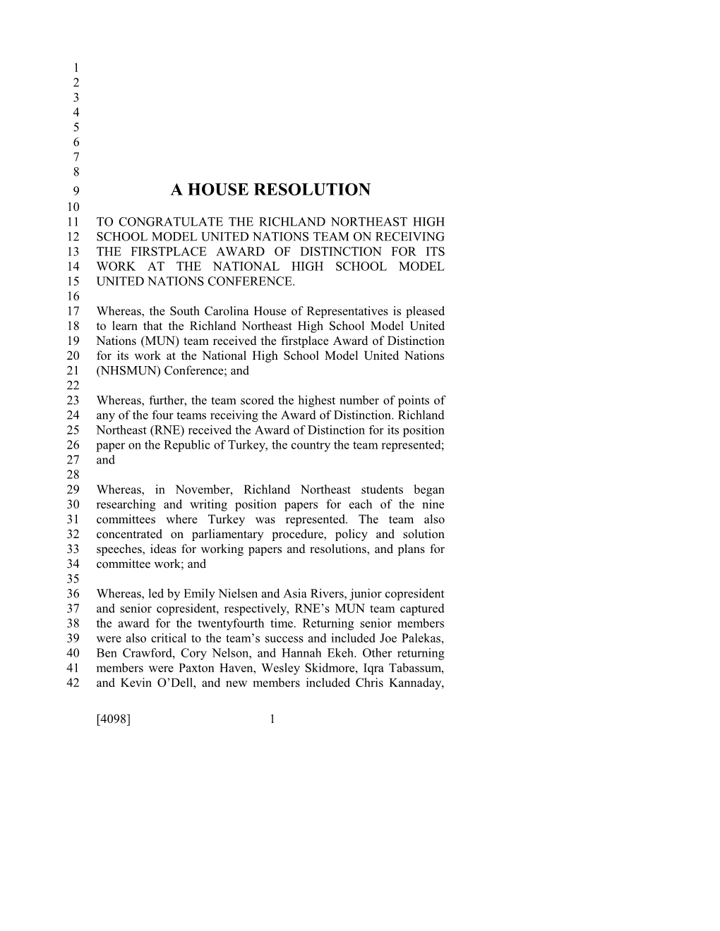 2015-2016 Bill 4098 Text of Previous Version (Apr. 30, 2015) - South Carolina Legislature Online