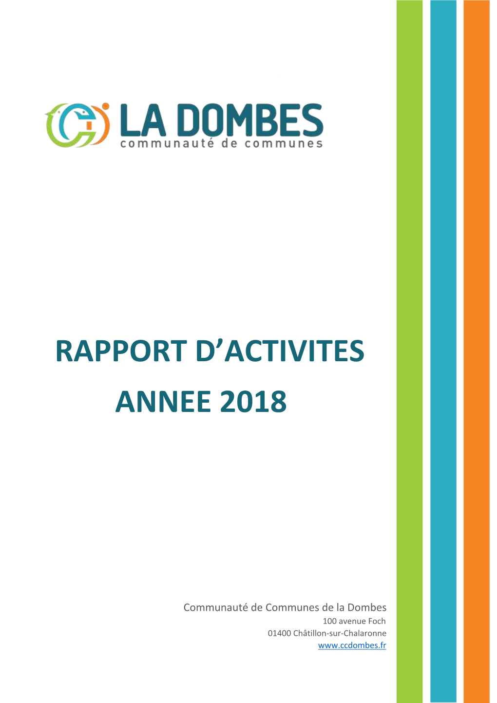 Rapport D'activites Annee 2018