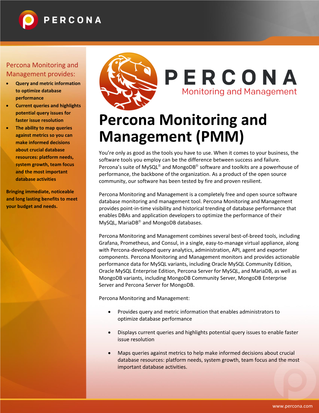 Percona Monitoring and Management (PMM)